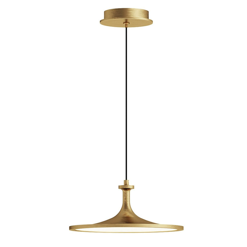 Alora Mood Issa LED Medium Pendant in Brushed Gold