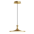 Alora Mood Issa LED Medium Pendant in Brushed Gold