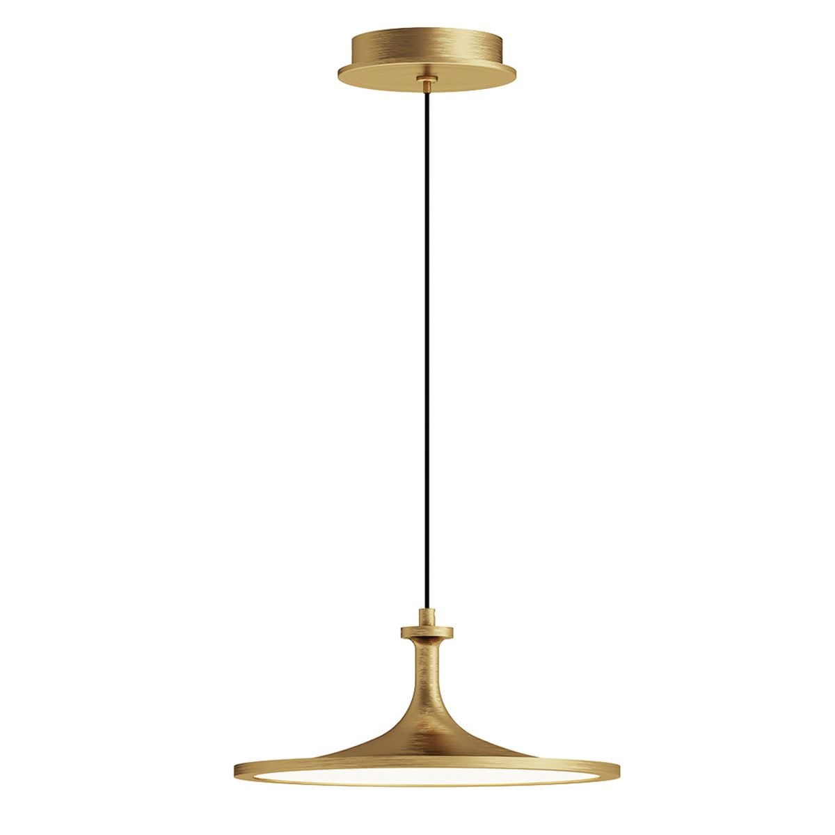 Alora Mood Issa LED Medium Pendant in Brushed Gold
