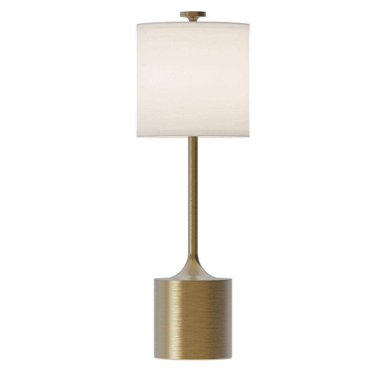 Alora Mood Issa Table Lamp in Brushed Gold and Ivory Linen