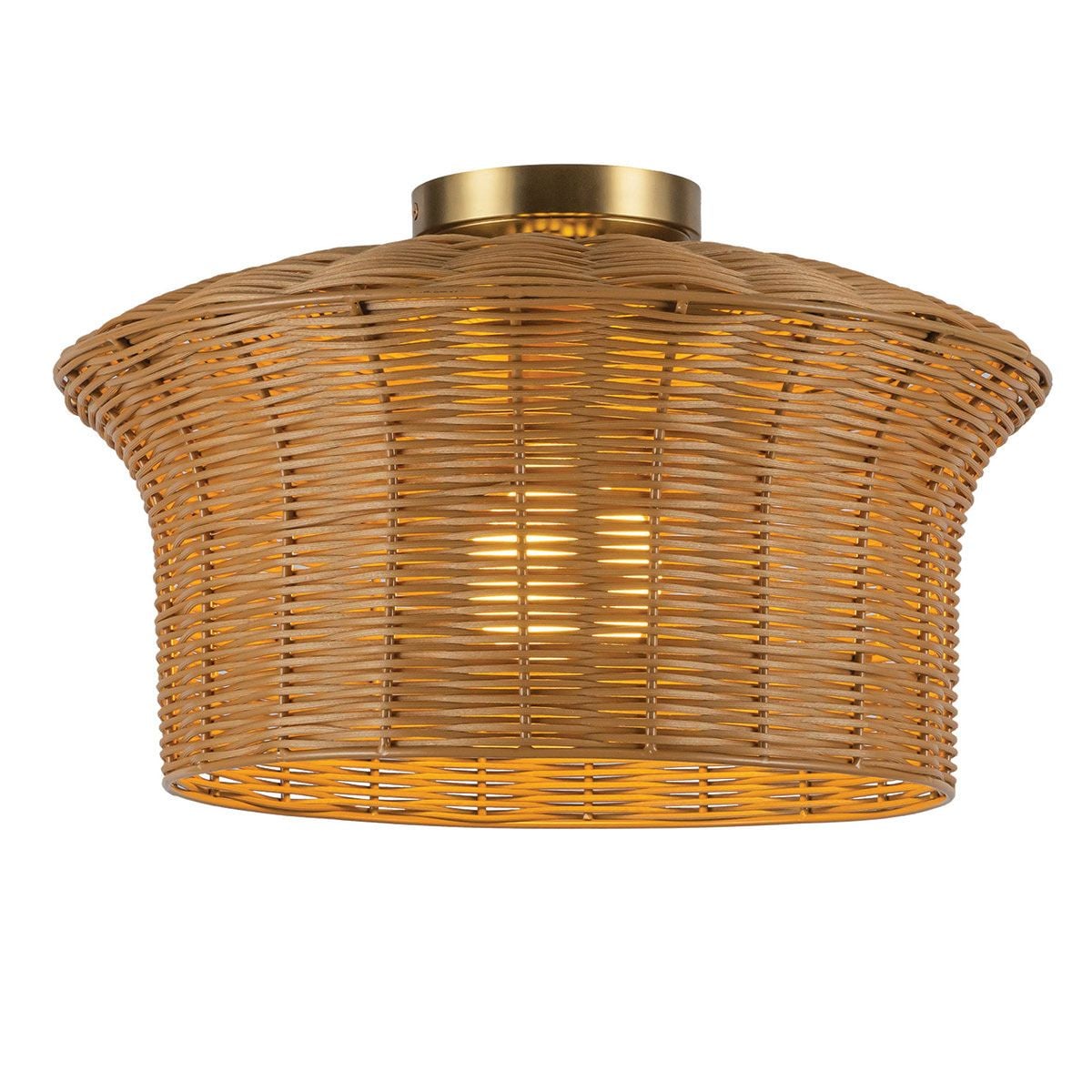 Alora Mood Kai Flush in Brushed Gold & Rattan