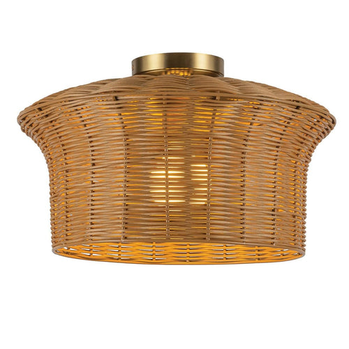 Alora Mood Kai Flush in Brushed Gold & Rattan