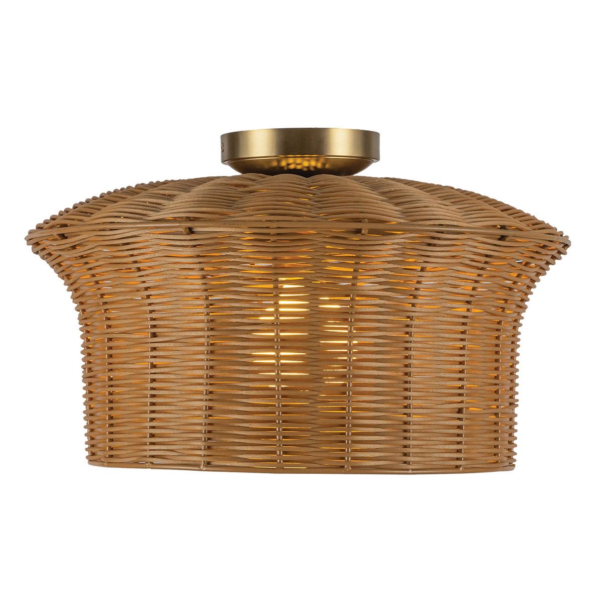 Alora Mood Kai Flush in Brushed Gold & Rattan