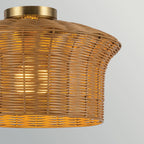 Alora Mood Kai Flush in Brushed Gold & Rattan