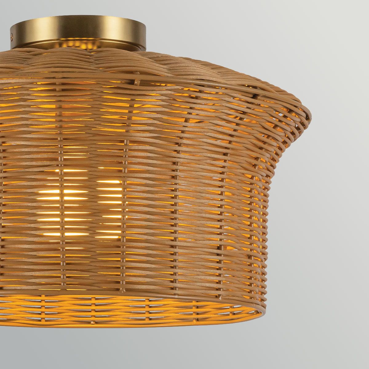 Alora Mood Kai Flush in Brushed Gold & Rattan