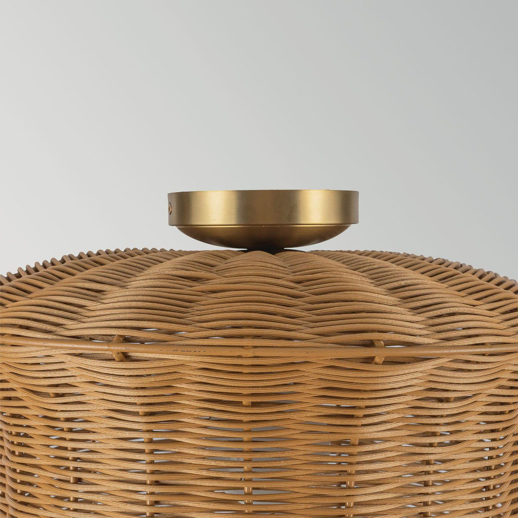 Alora Mood Kai Flush in Brushed Gold & Rattan