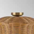 Alora Mood Kai Flush in Brushed Gold & Rattan