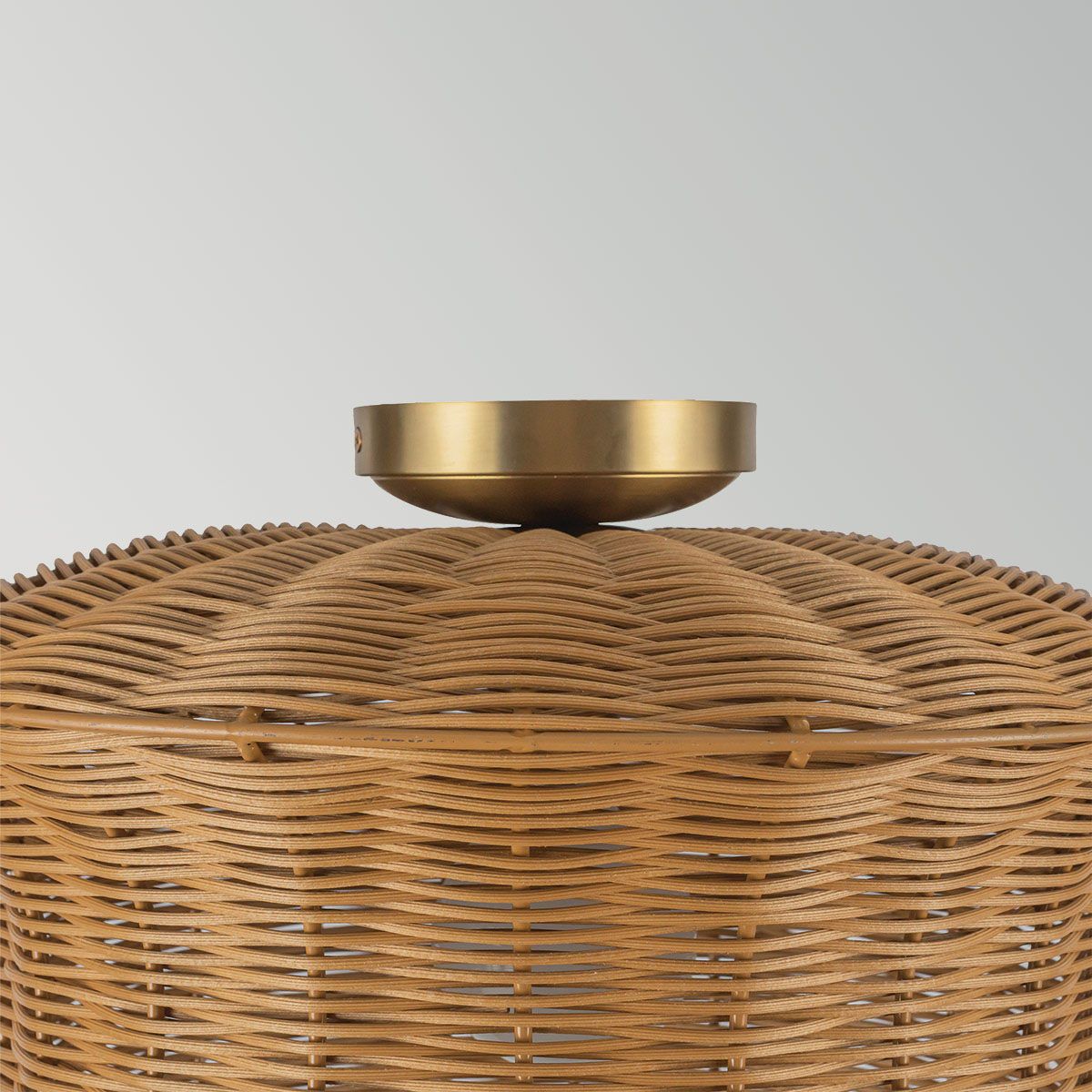 Alora Mood Kai Flush in Brushed Gold & Rattan