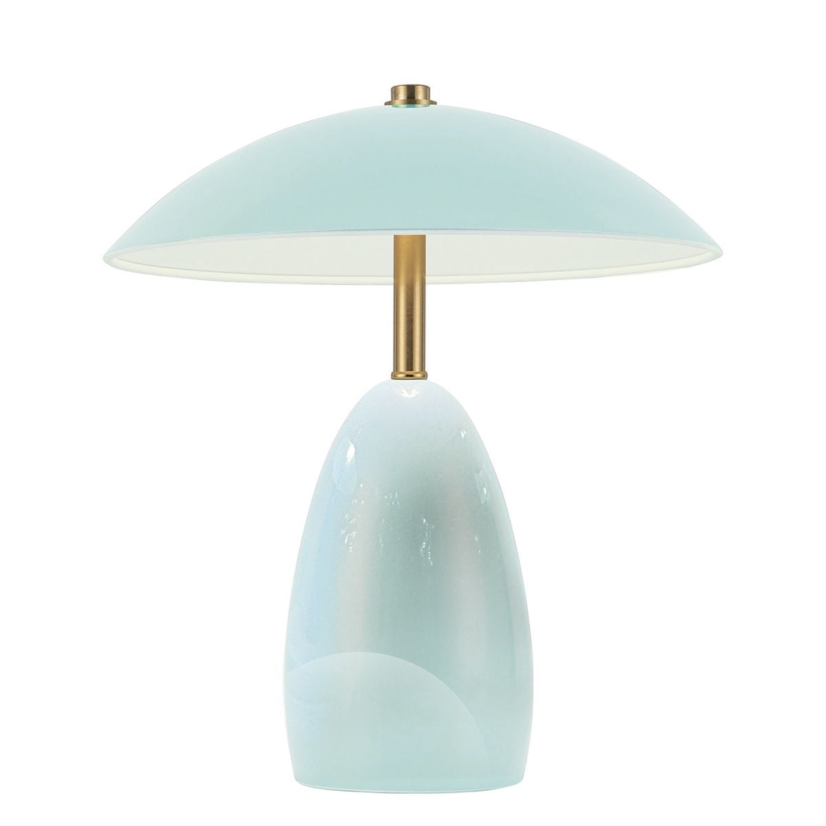 Alora Mood Poppy 12V LED Rechargeable Small Table in Cerulean Light Blue