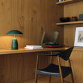 Alora Mood Poppy 12V LED Rechargeable Small Table in Pine Green