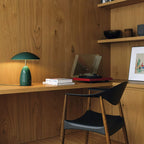 Alora Mood Poppy 12V LED Rechargeable Small Table in Pine Green