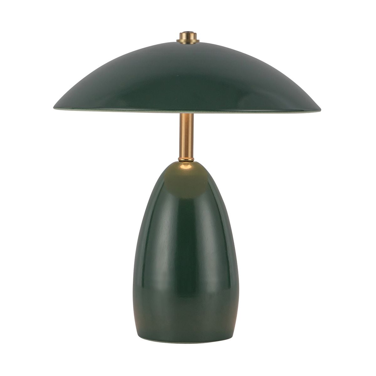Alora Mood Poppy 12V LED Rechargeable Small Table in Pine Green