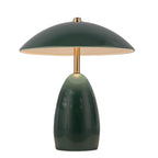 Alora Mood Poppy 12V LED Rechargeable Small Table in Pine Green