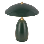 Alora Mood Poppy 12V LED Rechargeable Small Table in Pine Green