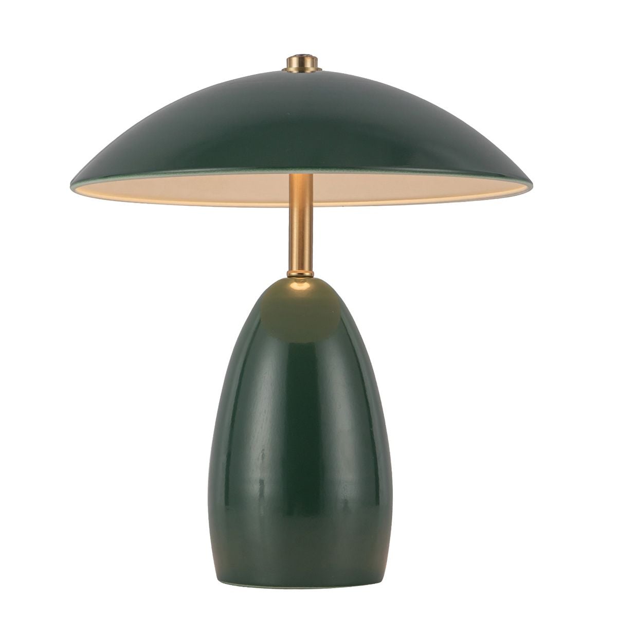Alora Mood Poppy 12V LED Rechargeable Small Table in Pine Green