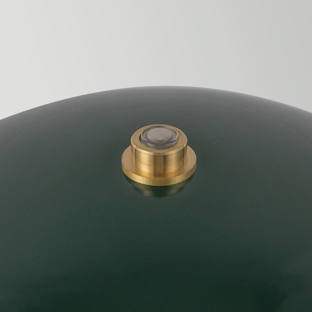 Alora Mood Poppy 12V LED Rechargeable Small Table in Pine Green