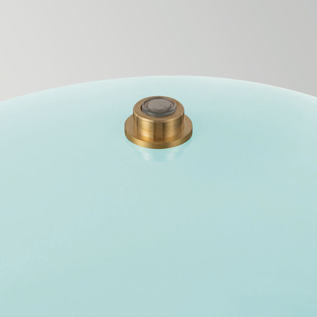 Alora Mood Poppy LED Medium Table Lamp in Cerulean Light Blue