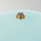 Alora Mood Poppy LED Medium Table Lamp in Cerulean Light Blue