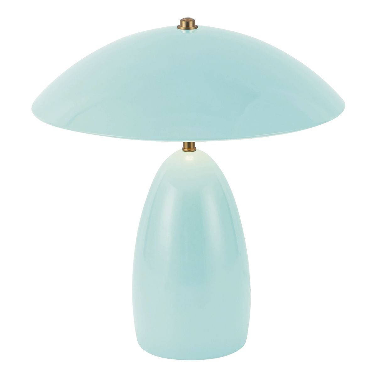 Alora Mood Poppy LED Medium Table Lamp in Cerulean Light Blue
