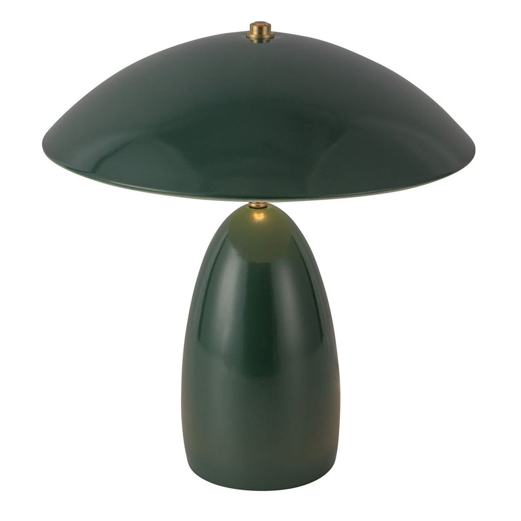 Alora Mood Poppy LED Medium Table Lamp in Pine Green