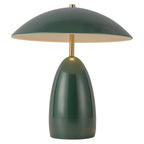 Alora Mood Poppy LED Medium Table Lamp in Pine Green