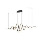 Regent Altkirch Double Wave LED Pendant Light - Dark Grey