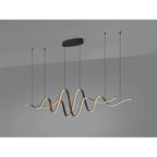 Regent Altkirch Double Wave LED Pendant Light - Dark Grey