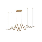 Regent Altkirch Double Wave LED Pendant Light - Gold