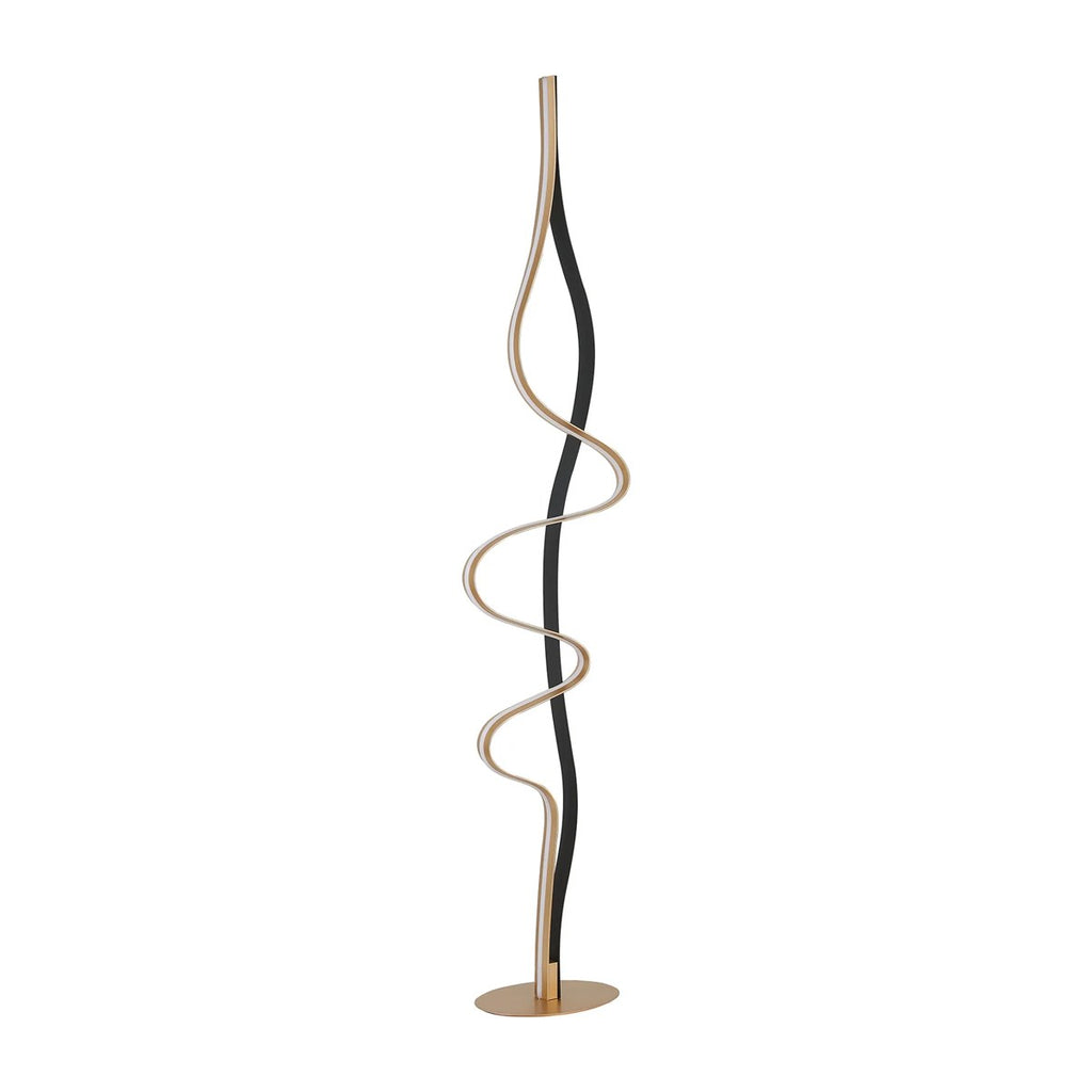 Regent Altkirch 36W LED Floor Lamp in Gold and Black
