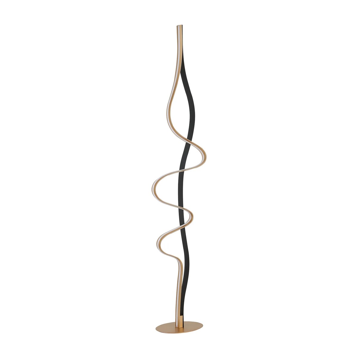 Regent Altkirch 36W LED Floor Lamp in Gold and Black