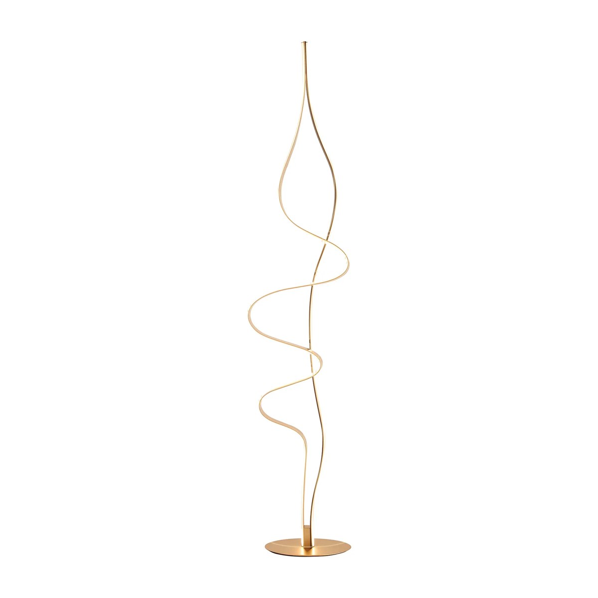 Regent Altkirch 36W LED Floor Lamp in Gold and Black