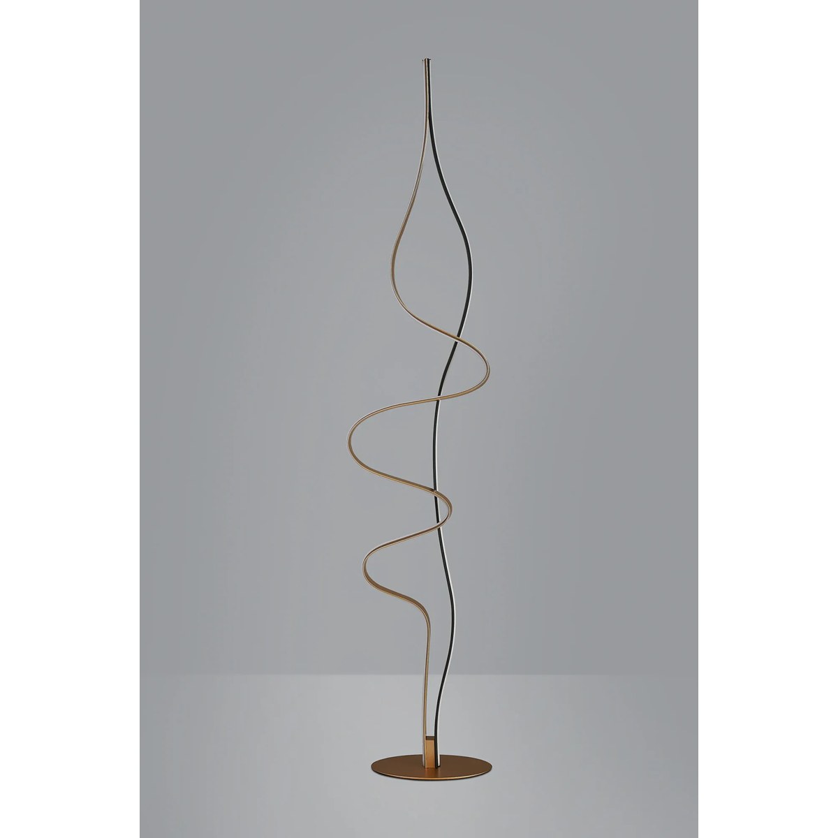 Regent Altkirch 36W LED Floor Lamp in Gold and Black