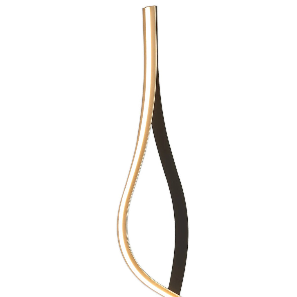Regent Altkirch 36W LED Floor Lamp in Gold and Black