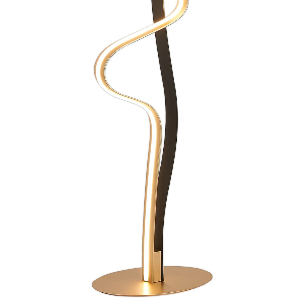 Regent Altkirch 36W LED Floor Lamp in Gold and Black