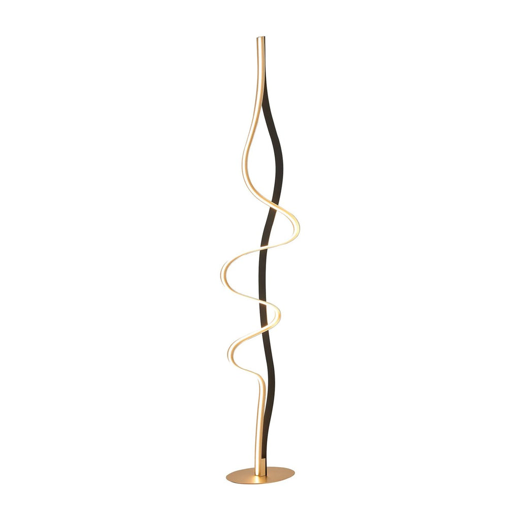 Regent Altkirch 36W LED Floor Lamp in Gold and Black