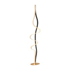 Regent Altkirch 36W LED Floor Lamp in Gold and Black