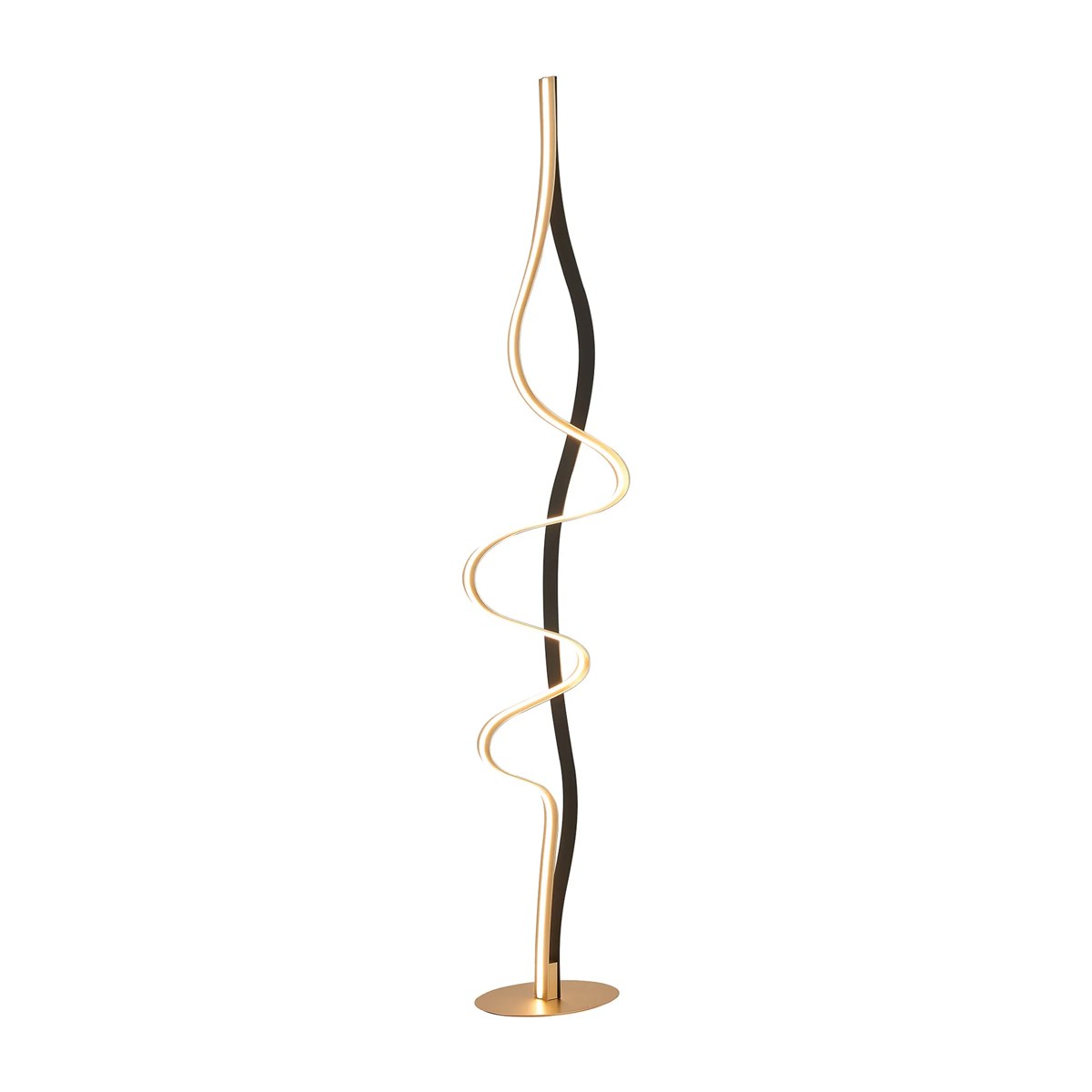 Regent Altkirch 36W LED Floor Lamp in Gold and Black