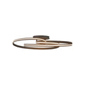 Regent Altkirch Double Loop LED Flush Ceiling Light - Dark Grey