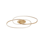Regent Altkirch Double Loop LED Flush Ceiling Light - Gold