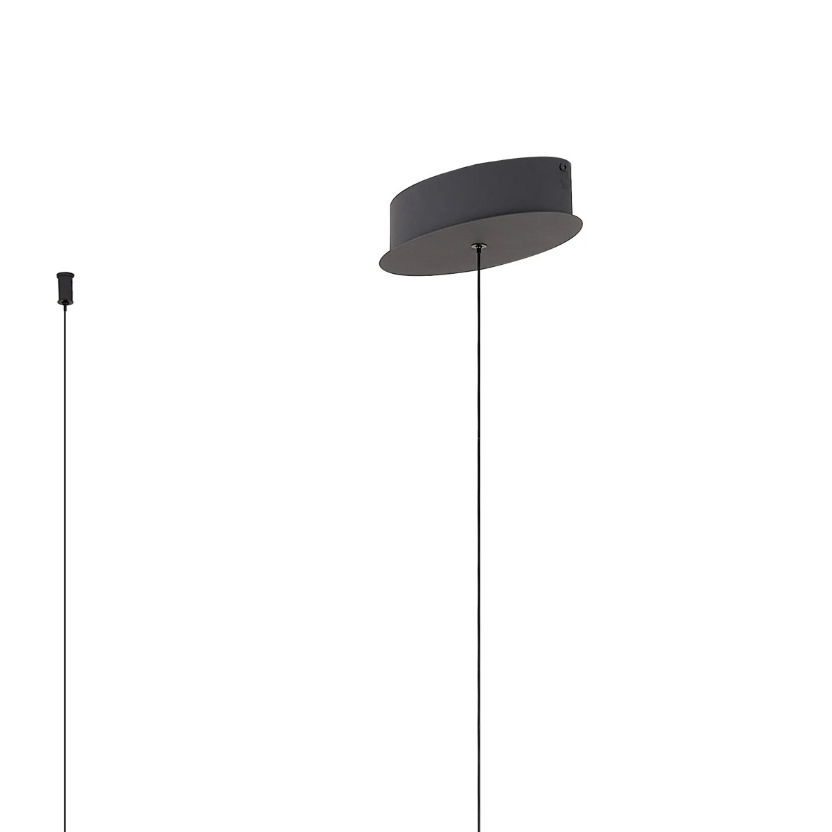 Regent Altkirch Wave LED Pendant Light - Dark Grey