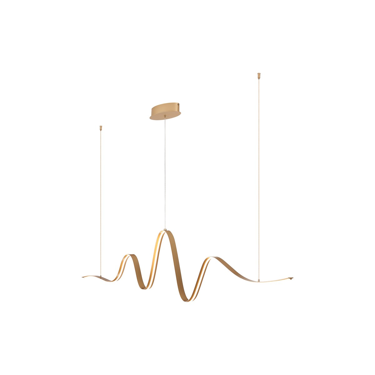 Regent Altkirch Wave LED Pendant Light - Gold