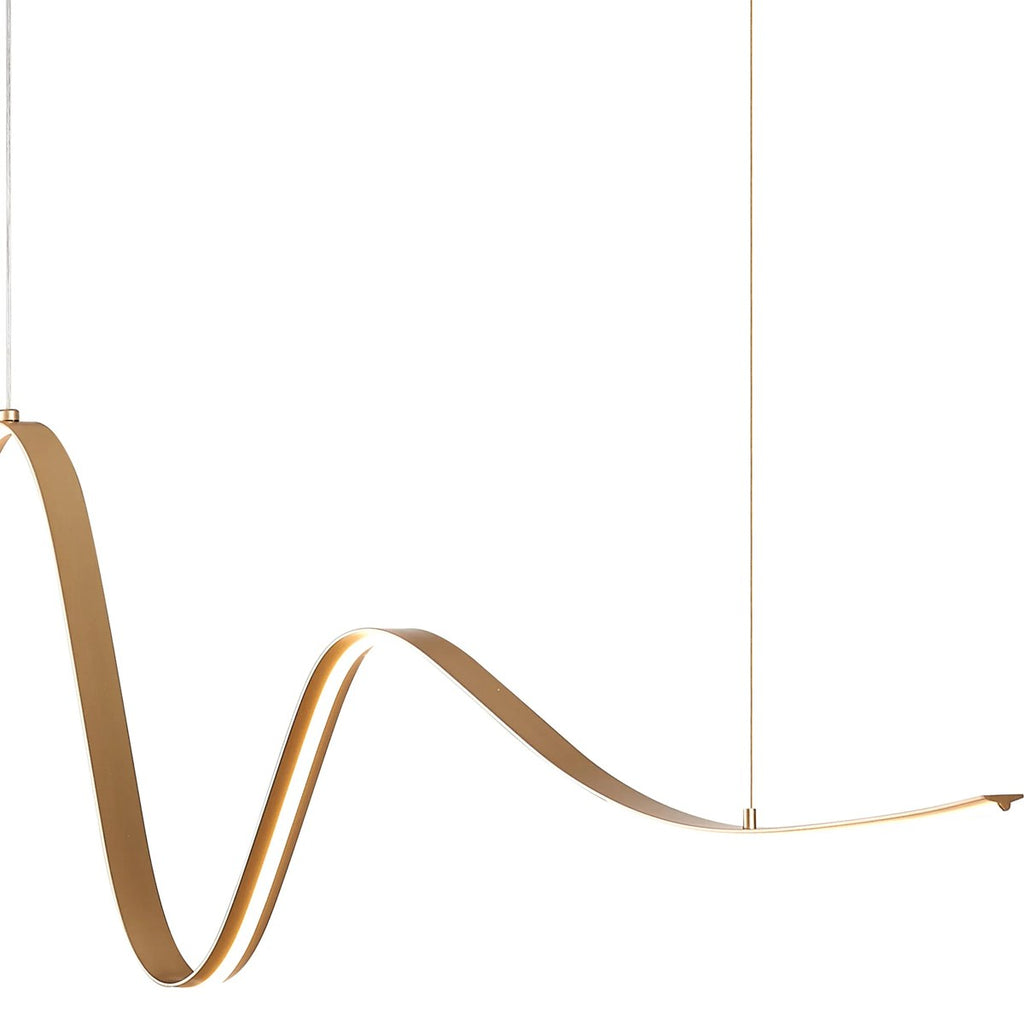 Regent Altkirch Wave LED Pendant Light - Gold