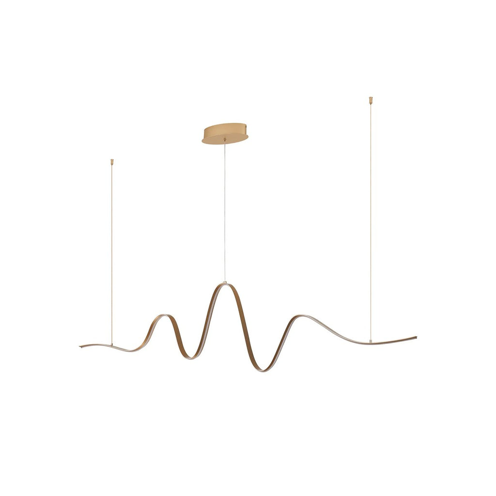 Regent Altkirch Wave LED Pendant Light - Gold
