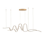 Regent Altkirch 1980mm Double Wave LED Pendant Light - Gold