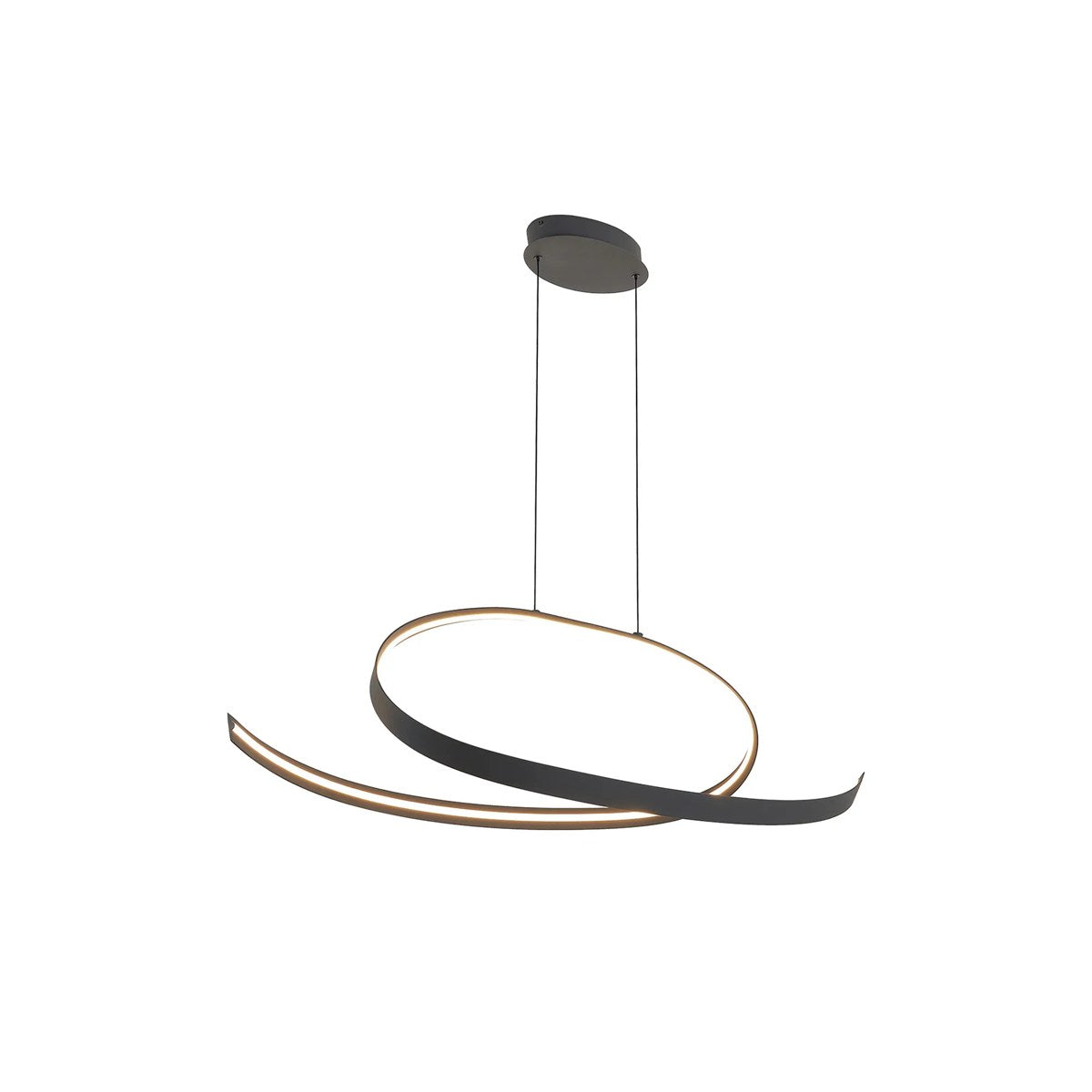 Regent Altkirch Loop LED Pendant Light - Dark Grey