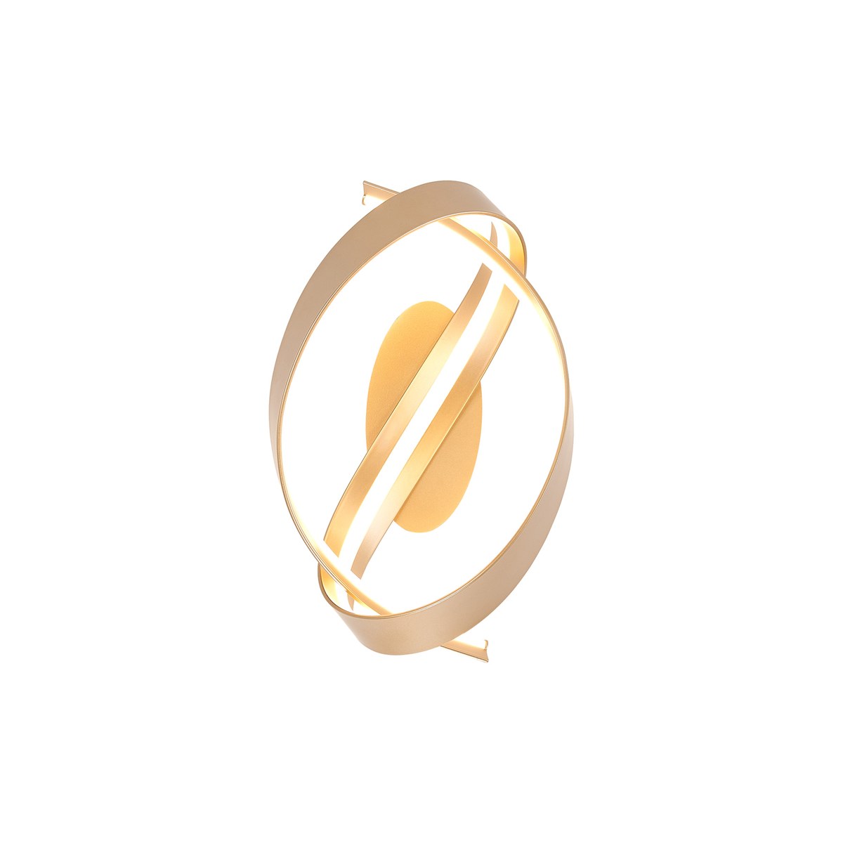 Regent Altkirch Loop LED Wall Light - Gold