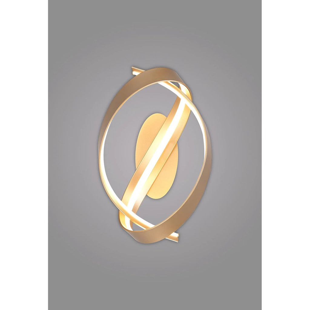 Regent Altkirch Loop LED Wall Light - Gold