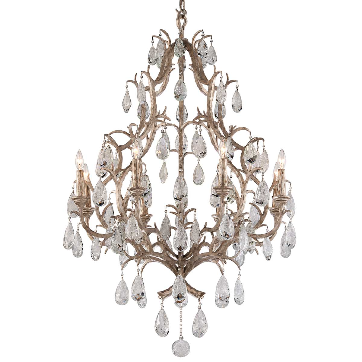 Corbett Amadeus Large 8 Light Pendant Light in Vienna Bronze