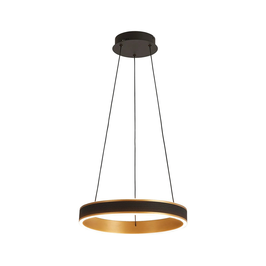 Regent Annevoie 40cm Round Remote Control LED Pendant Light - Brushed Gold