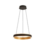 Regent Annevoie 40cm Round Remote Control LED Pendant Light - Brushed Gold
